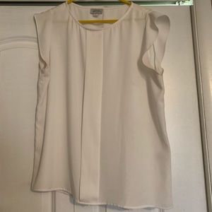 TAHARI Arthur S.Levine white dress top